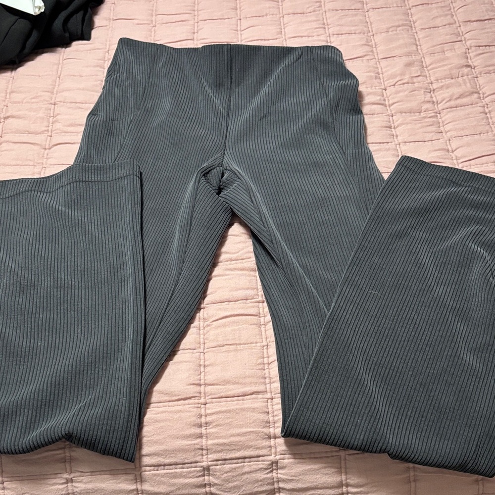 lululemon athletica Ribbed Charcoal Gray Leggings